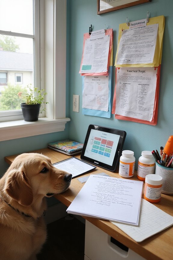 detailed pet health records
