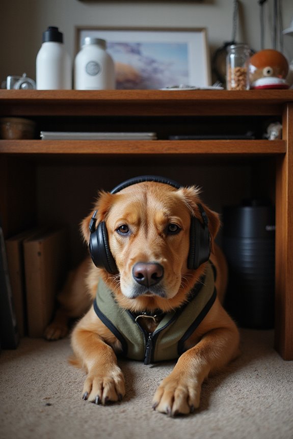 dog anxiety firework interventions