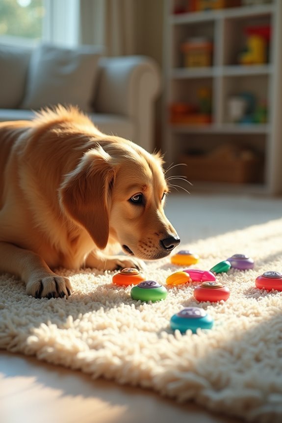 dog button selection factors