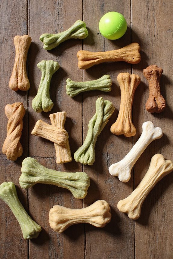 dog dental chews selection