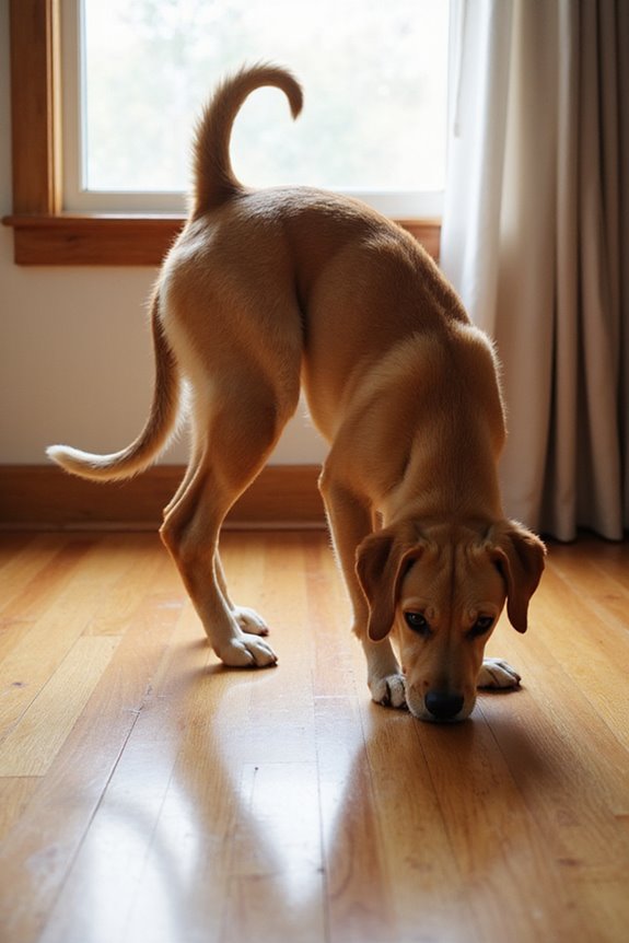 dog hip back stretches