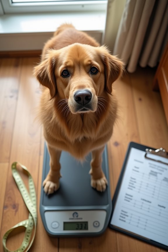 dog weight loss tracking