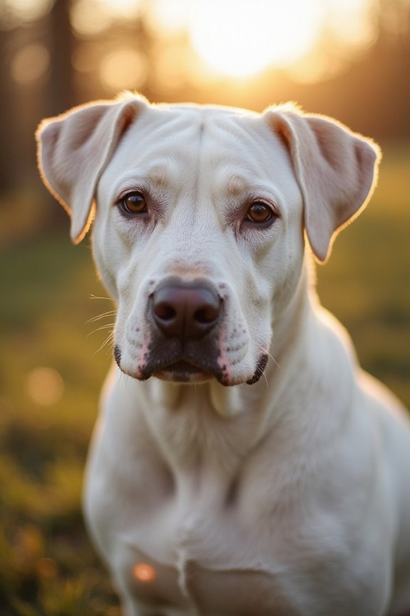 dogo argentino confronts mountain lion
