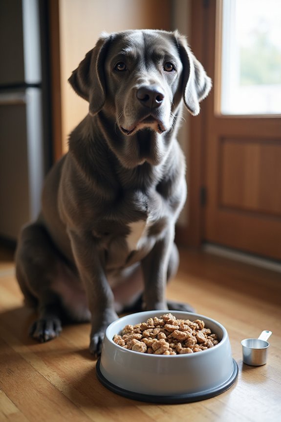senior dog caloric management