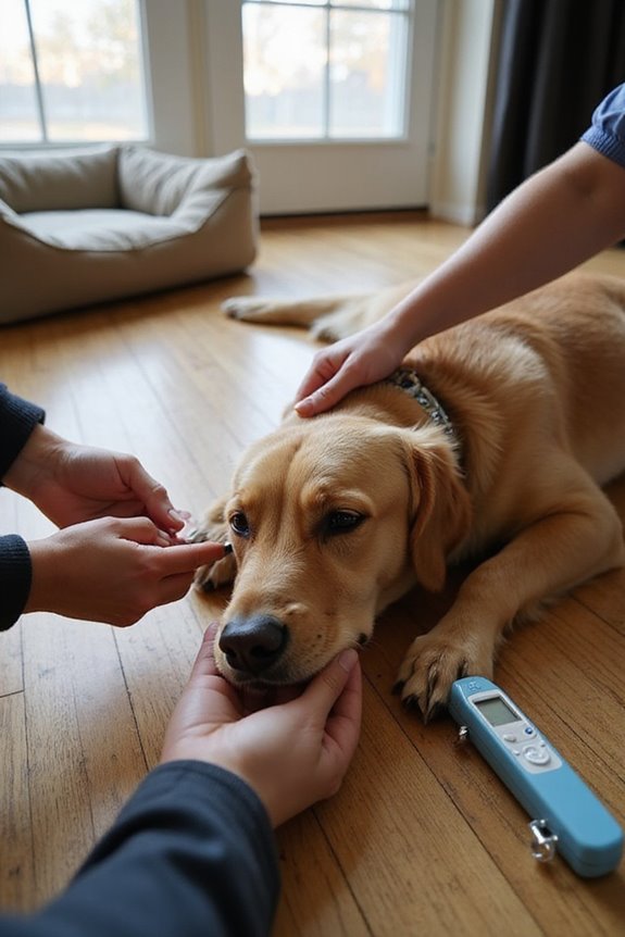 signs of canine shock