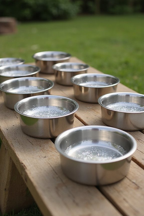stainless steel dog bowls