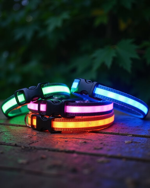 stylish night safety collars